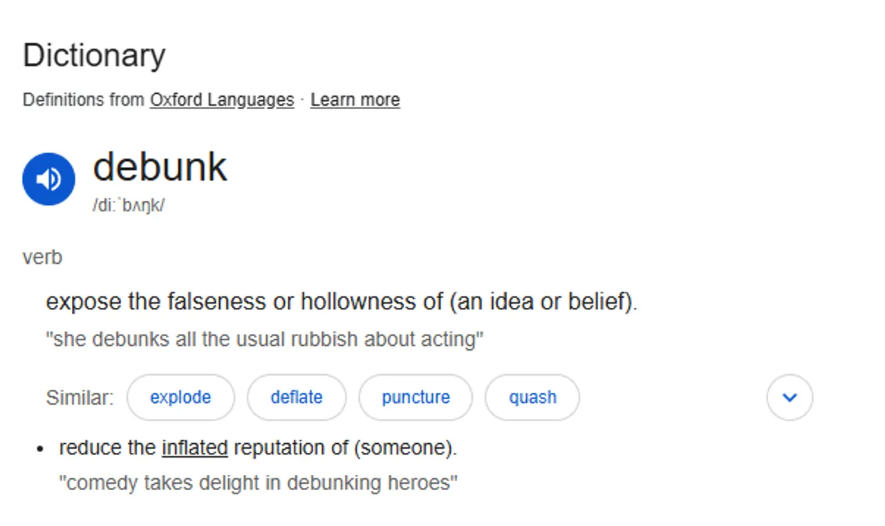 Undebunkable
